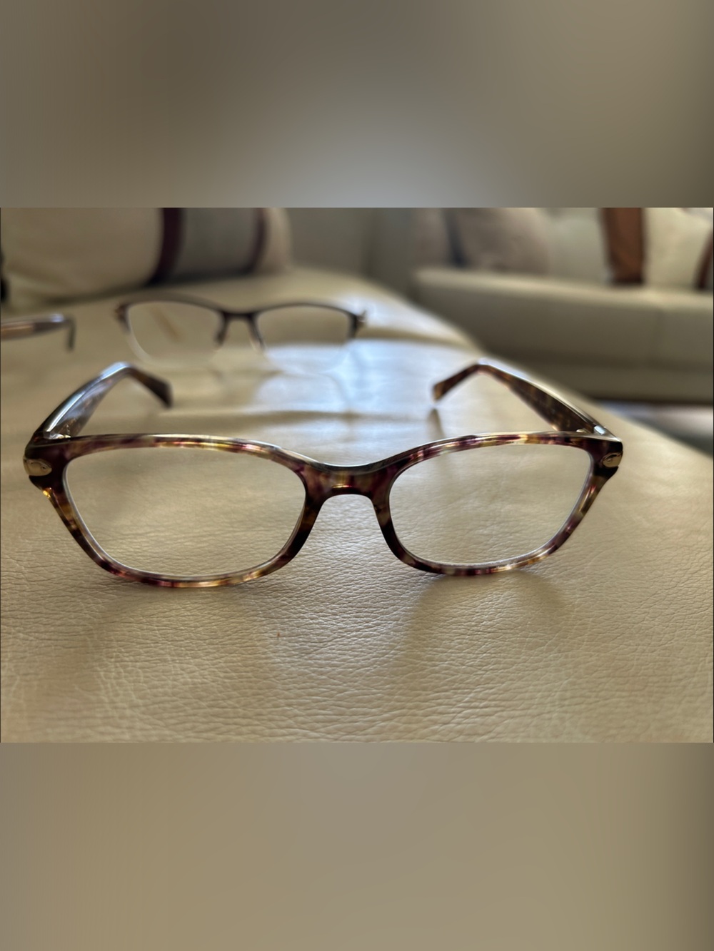 COACH Tortoiseshell Reading Glasses - Brown Multi Tone